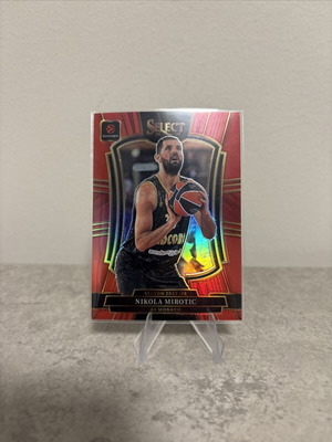 2025-26 Panini Select EuroLeague Red Prizm Nikola Mirotic card