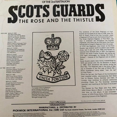 Scots Guards record used