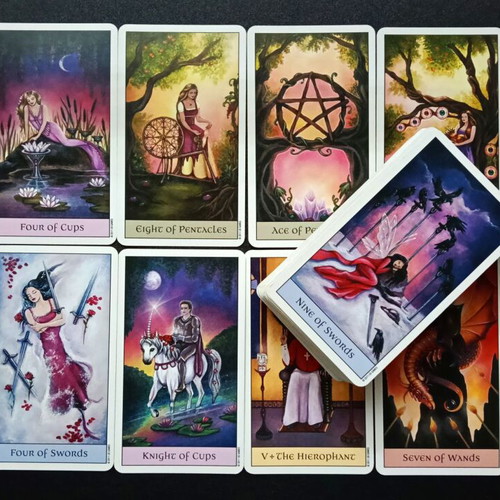 Authentic Crystal Visions Tarot deck like new by Jennifer Galasso