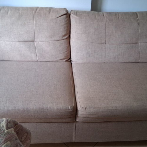 Two sofas, one two-seater and one three-seater