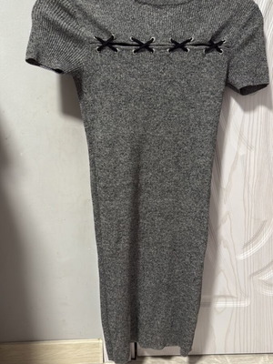 Bershka dress grey like new, size M