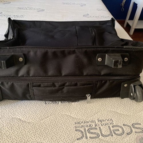 Suitcase travel bag A To Z Greek almost new, black crossbody