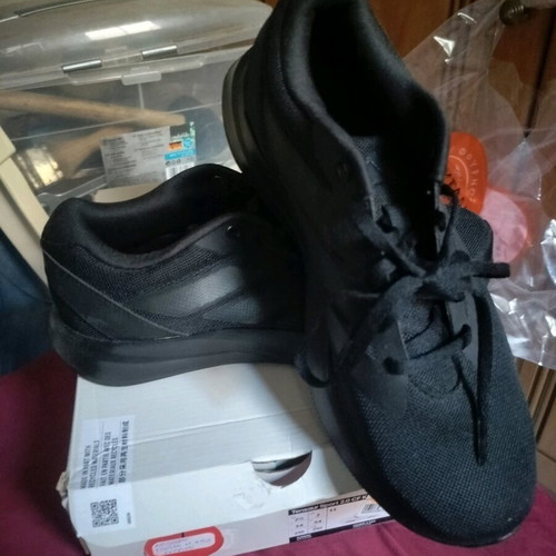Adidas athletic shoes new, size 42, black