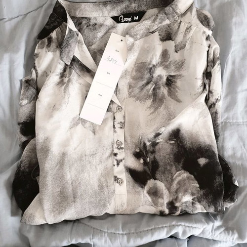 PANEL Fashion women's blouse new, spring/fall, gray, size M