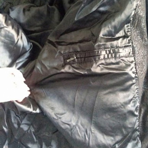 Natural suede / Vintage / Patchwork parka type coat