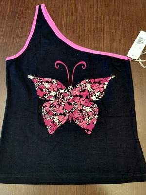 Helios women's cotton blouse size S new, black and pink