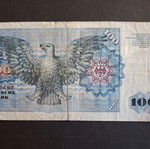 Χαρτονόμισμα 100 μάρκων Γερμανίας μεταχειρισμένο