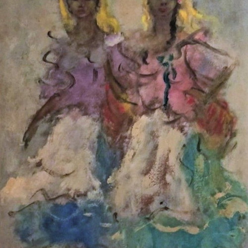DORIS (2 Tsiggánes) painting like new with frame