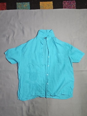Women's summer shirt turquoise, new, cotton XL