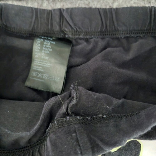 H&M Kids Skeleton Pajamas like new, size 8–10, black