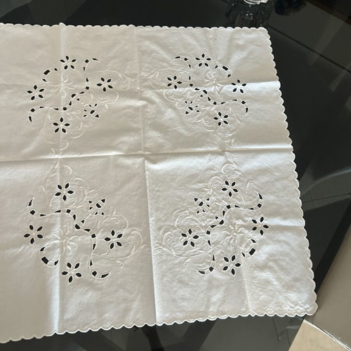 Vintage tablecloth with embroidery