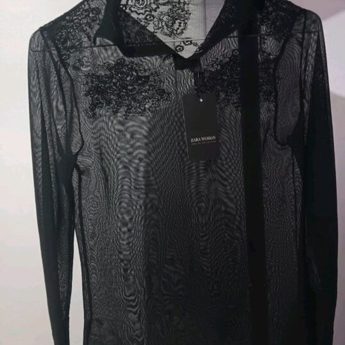 Zara blouse new, black, size M