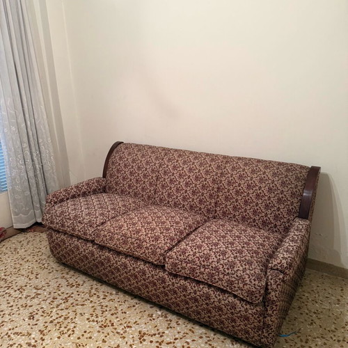 Vintage three-seater sofa used