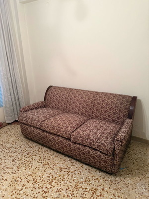 Vintage three-seater sofa used