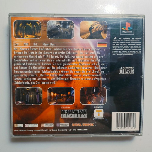 Martian Gothic PS1 game used, fully functional