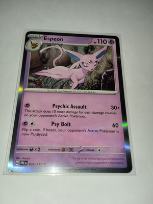 Espeon κάρτα Pokemon σαν καινούργιο