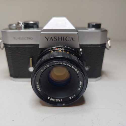 Vintage film camera Yashica TL Electro used with Yashinon-DS 50mm lens