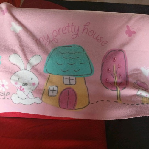 Baby fleece blankets like new 45x60 cm, set of 2