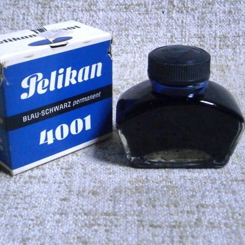 Pelikan 4001 Blue-Black Ink 70ml new, vintage, made in Germany