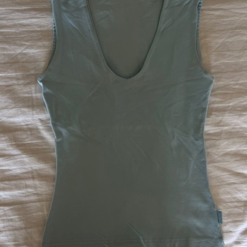 Fitted turquoise top, size S