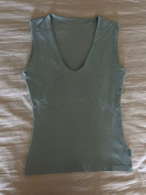 Fitted turquoise top, size S