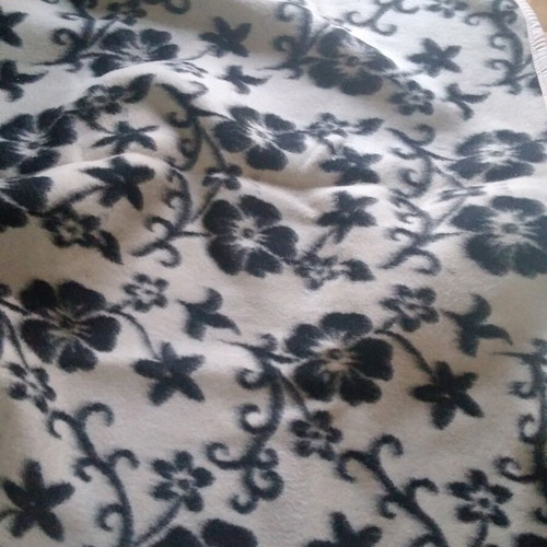 Vintage double-sided traditional wool blanket