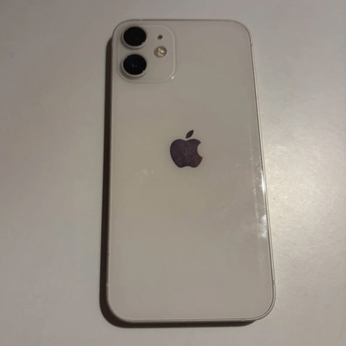 iPhone 12 mini used, white, 128GB with two cases and new screen protector