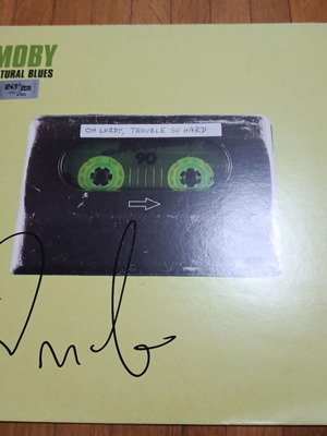 Moby Natural Blues LP like new, signed electronic
