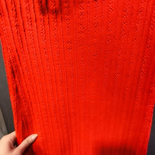 One Shoulder Knit Zara Red Dress new