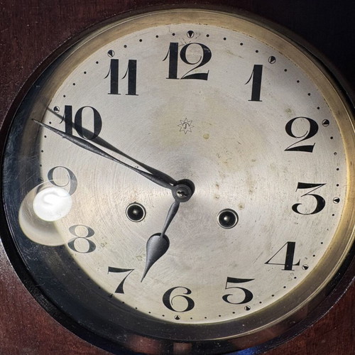 Junghans Wall Clock Analog used, 75 cm with key and weights