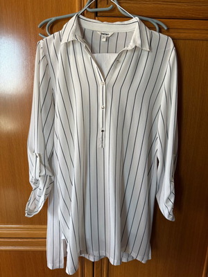 Koton women's shirts new white with stripes