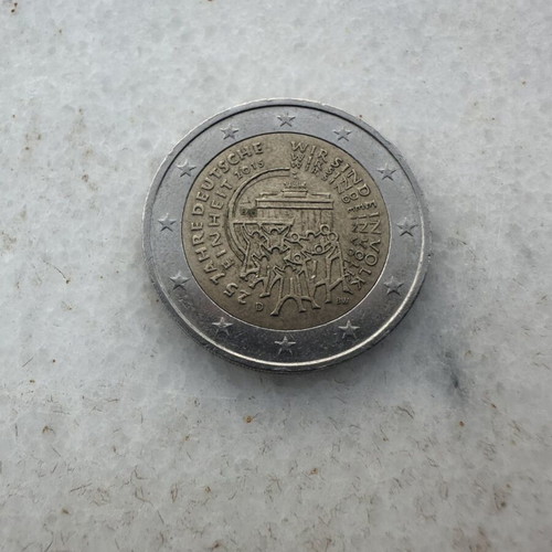 2 Euro Commemorative Coin 2015 German Unity, like new