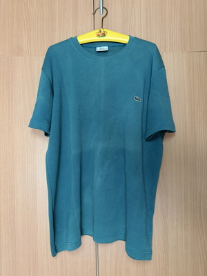 Lacoste T-shirt like new, green cotton