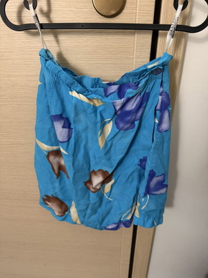 Bill Cost vintage mini skirt like new, colorful turquoise, XS-S