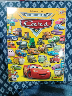 Panini Disney Pixar The World of Cars collectible sticker album used