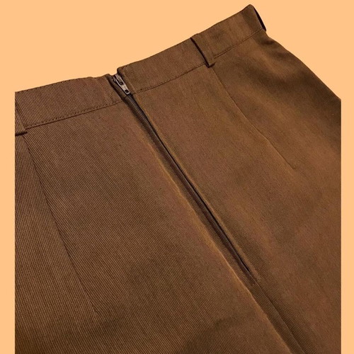 C&A brown midi pencil skirt like new, cotton