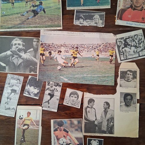 AEK clippings used, about 140, 1980s
