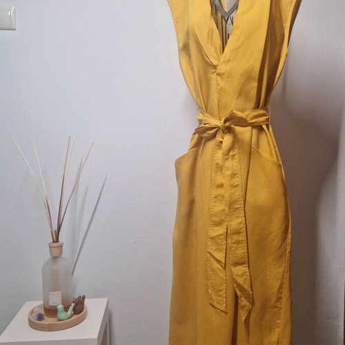 linen bustier dress Red Linen Blend Bustier Maxi Dress - All Dresses main image 1