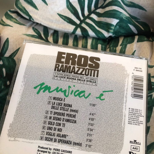 Eros Ramazzotti CD like new, pack of 2, entechno