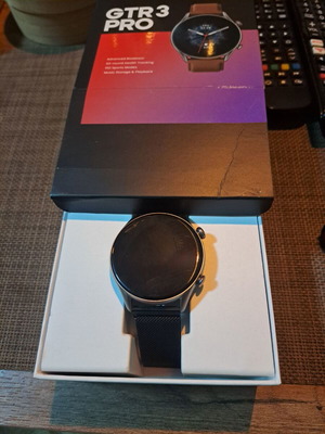 Smartwatch GTR 3 pro σαν καινούργιο με μαύρο μαγνητικό μπρασελέ
