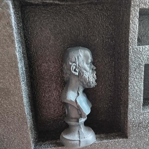 Socrates Philosopher Statue gypsum 15 cm height solid new