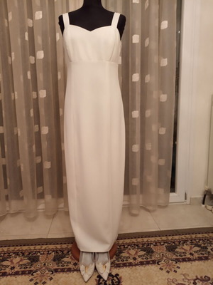 Wedding dress white with straps like new