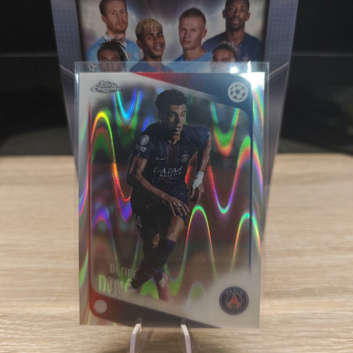 Topps Chrome UCC Desire Doue Ray Wave trading card like new