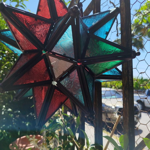 Moroccan star-shaped ceiling light pendant