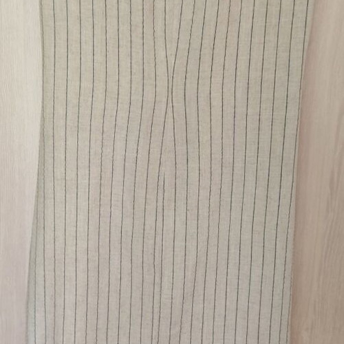 Beige sleeveless midi dress with black stripes, Prive Revaux