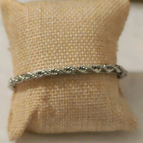 Bracelet handcuffs new, silver stainless steel