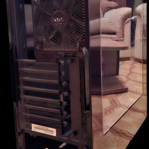 NZXT PC case used, black with glass and 2 fans, ATX motherboard support