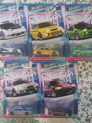 HotWheels 90s Street Scene Silver Series ολοκληρωμένη συλλογή καινούργια