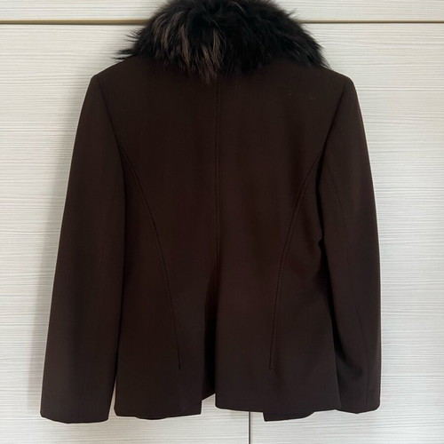 Seventy fur jacket brown size Small new