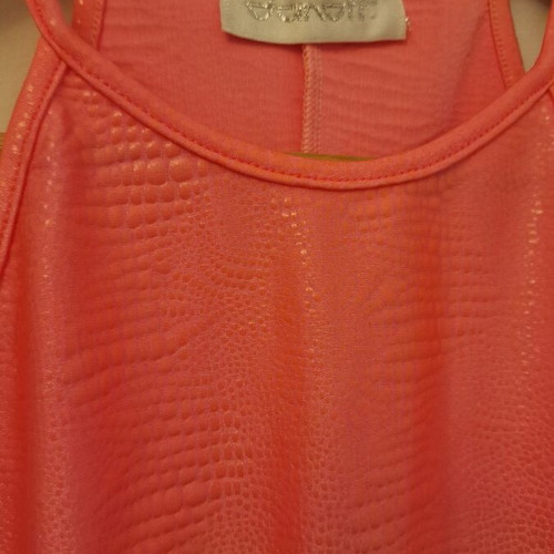 Pink mini dress with halter neck and embossed crocodile print pattern like new, XS